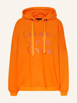 Miss Goodlife Bluza Z Kapturem Z Kamieniami Ozdobnymi orange