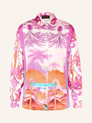 Miss Goodlife Bluzka Koszulowa Z Satyny pink