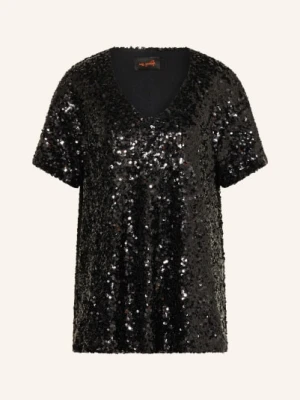 Miss Goodlife Bluzka Z Cekinami schwarz