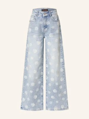 Miss Goodlife Dżinsy Z Rozszerzanymi Nogawkami I Kryształkami blau