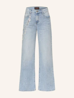 Miss Goodlife Dżinsy Z Szerokimi Nogawkami I Ozdobnymi Kamieniami blau