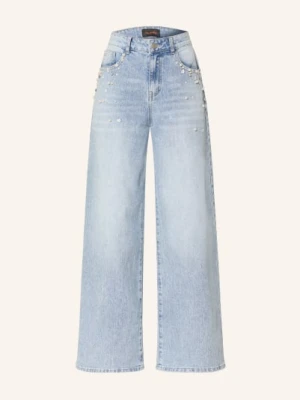Miss Goodlife Dżinsy Z Szerokimi Nogawkami I Ozdobnymi Perełkami blau