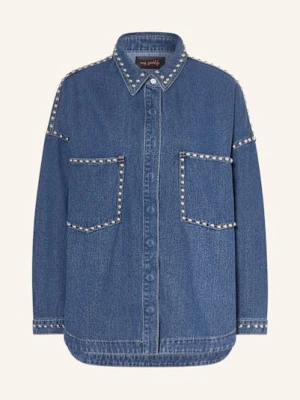 Miss Goodlife Jeansowa Bluzka Wykończona Ćwiekami blau