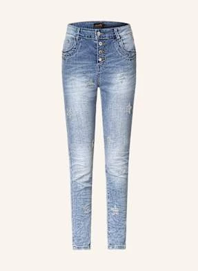 Miss Goodlife Jeansy Skinny Z Ozdobnymi Kamykami blau