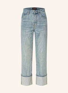 Miss Goodlife Jeansy Straight Z Ozdobnymi Kamykami blau