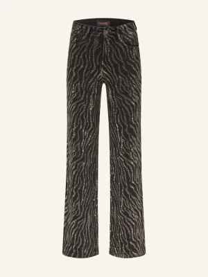 Miss Goodlife Jeansy Wide Leg Z Kamyczkami Ozdobnymi schwarz 2 BLACK