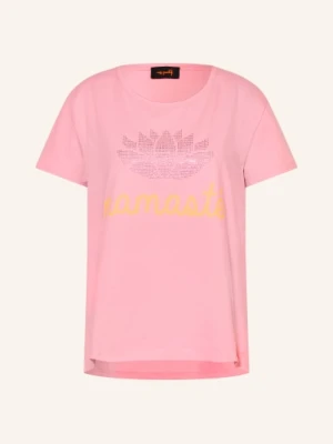 Miss Goodlife Koszulka Namaste Z Kamieniami Ozdobnymi rosa