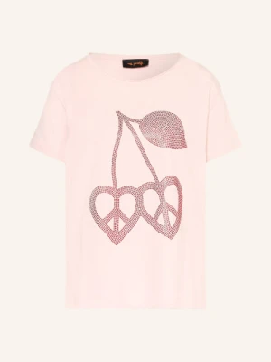Miss Goodlife Koszulka Z Kamieniami Ozdobnymi rosa