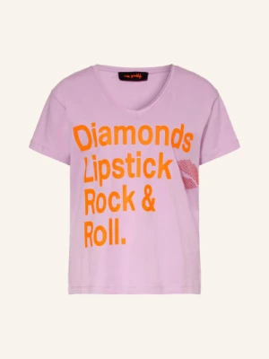 Miss Goodlife Koszulka Z Kamieniami Ozdobnymi rosa