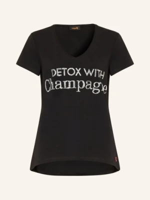 Miss Goodlife Koszulka Z Kamieniami Ozdobnymi schwarz