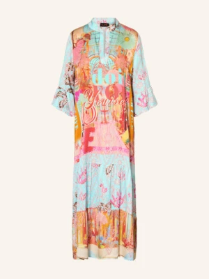 Miss Goodlife Satyna Sukienka Z Rękawem 3/4 blau