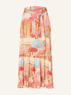 Miss Goodlife Satynowa Spódnica orange