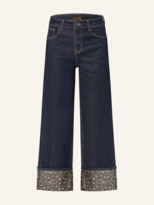 Miss Goodlife Spodnie Jeansowe Typu Culotte Z Kamieniami Ozdobnymi blau