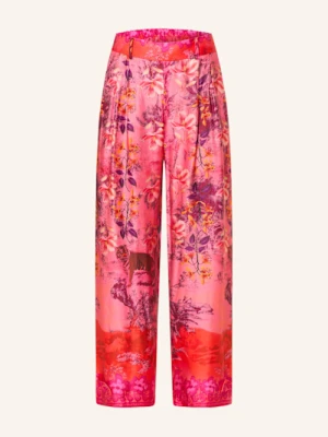 Miss Goodlife Spodnie Marlena Pink Tiger Z Satyny pink