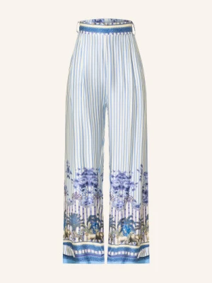 Miss Goodlife Spodnie Marlene Z Satyny blau