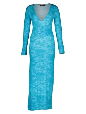 miss goodlife Sukienka "Blue Jungle" w kolorze niebieskim rozmiar: XL