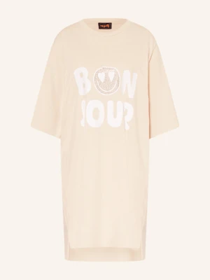 Miss Goodlife Sukienka Dresowa Z Ozdobnymi Kamykami beige