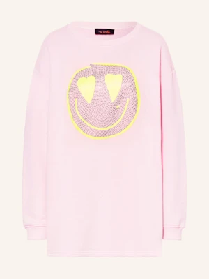 Miss Goodlife Sukienka Dresowa Z Ozdobnymi Kamykami rosa