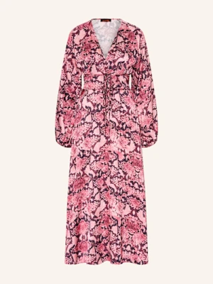 Miss Goodlife Sukienka Satynowa Snake pink