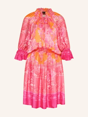 Miss Goodlife Sukienka Satynowa Z Rękawami 3/4 orange