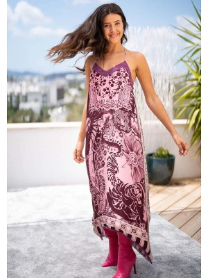 miss goodlife Sukienka w kolorze czarno-jasnoróżowym rozmiar: S