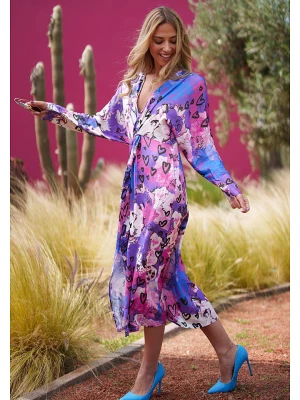 miss goodlife Sukienka w kolorze fioletowo-jasnoróżowym rozmiar: XL