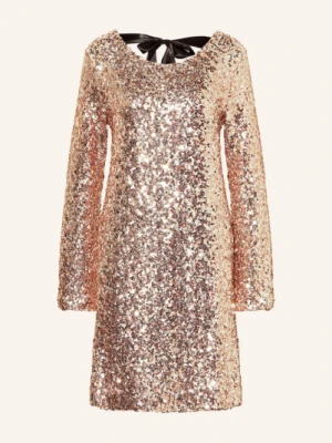 Miss Goodlife Sukienka Z Cekinami beige