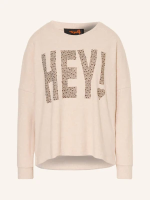 Miss Goodlife Sweter Oversize Z Kamieniami Ozdobnymi braun BEŻOWY