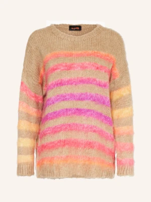 Miss Goodlife Sweter Oversized Z Dodatkiem Alpaki beige