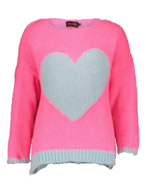 miss goodlife Sweter w kolorze różowo-szarym rozmiar: L