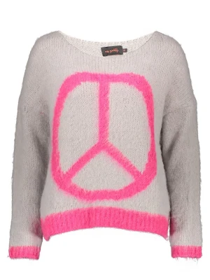 miss goodlife Sweter w kolorze szaro-różowym rozmiar: S