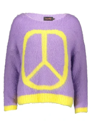 miss goodlife Sweter w kolorze żółto-fioletowym rozmiar: L