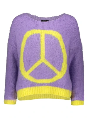miss goodlife Sweter w kolorze żółto-fioletowym rozmiar: XL