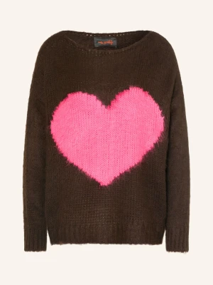 Miss Goodlife Sweter Z Alpaki braun brązowy