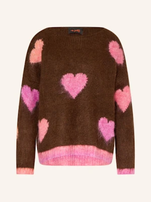Miss Goodlife Sweter Z Dodatkiem Alpaki braun