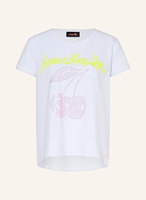 Miss Goodlife T-Shirt Have A Nice Day Z Ozdobnymi Kamykami weiss