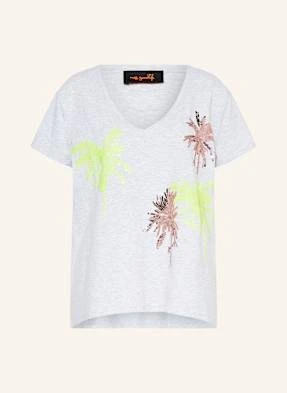 Miss Goodlife T-Shirt Z Cekinami grau