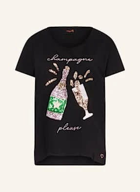 Miss Goodlife T-Shirt Z Cekinami schwarz