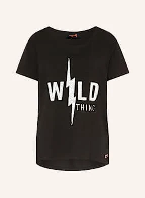 Miss Goodlife T-Shirt Z Cekinami schwarz