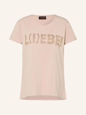 Miss Goodlife T-Shirt Z Kamieniami Ozdobnymi beige