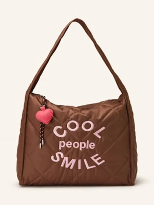 Miss Goodlife Torba Shopper Cool People Smile braun