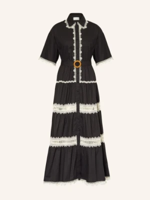 Miss June Sukienka Koszulowa Betty Z Koronką schwarz