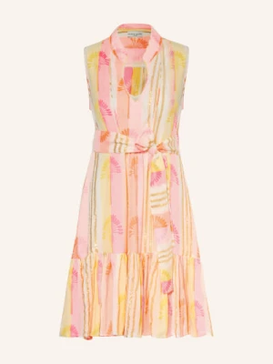 Miss June Sukienka Tracy Z Błyszczącą Nicią rosa