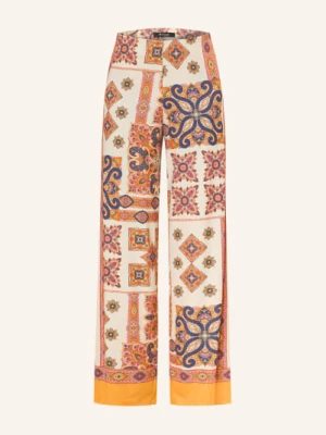 Miss Lagotte Spodnie Z Materiału Typu Marlene orange