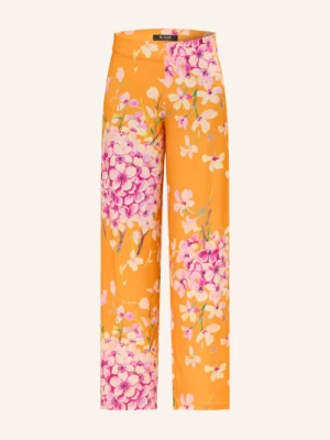 Miss Lagotte Spodnie Z Materiału Typu Marlene orange
