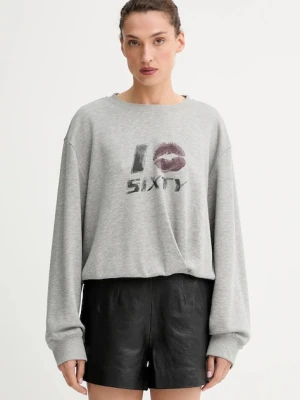 Miss Sixty bluza z domieszką wełny damska kolor szary z nadrukiem 6S3TJ59000