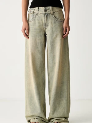 Miss Sixty jeansy wide leg damskie niebieski
