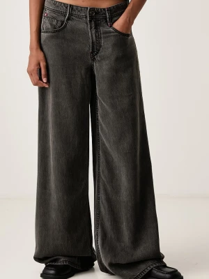 Miss Sixty jeansy wide leg damskie szary