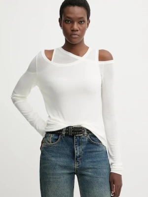 Miss Sixty longsleeve z dodatkiem wełny kolor biały 6S4SJ06300