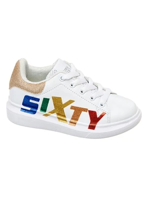 Miss Sixty Sneakersy w kolorze białym ze wzorem rozmiar: 33